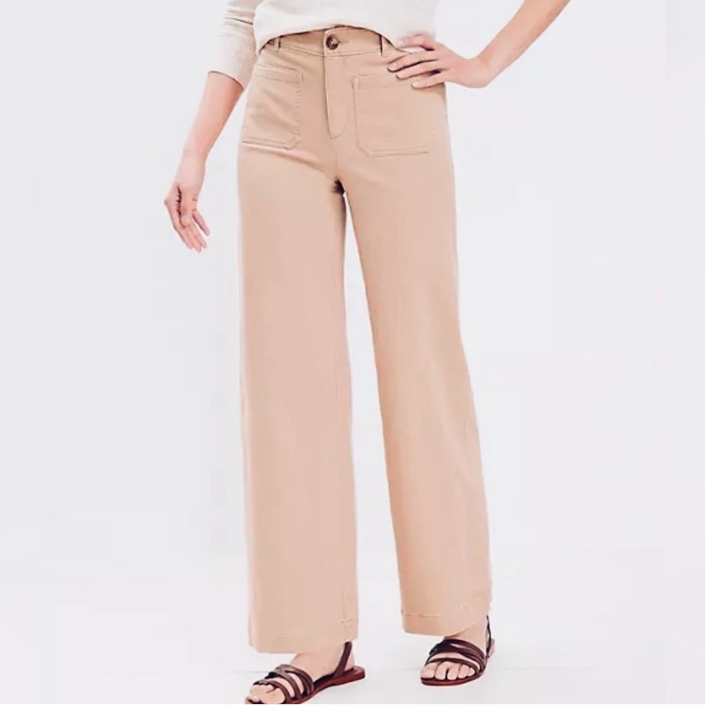 LOFT Palmer Wide Leg Pants